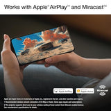 Home Cinema 1100 3-Chip 3Lcd Wireless 1080P Projector Streaming With Apple Airplay, Miracast, Media Room/Gaming, 3,400 Lumens Color And White Brightness, Speaker, 16000:1 Contrast, 2X Hdmi