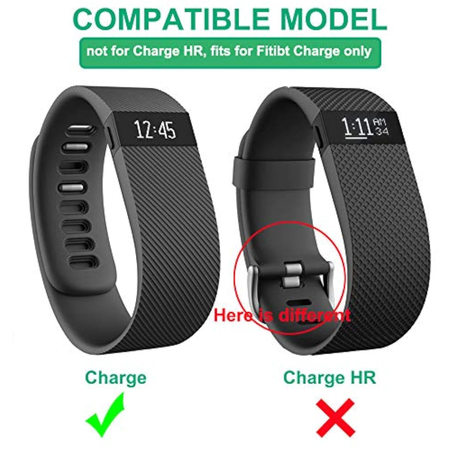 Charger For Fitbit Charge/Force, Repalcement Usb Charging Cable Cord For Fitbit Charge/Force Smart Wristband
