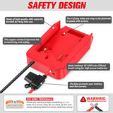 Power Wheels Adapter For Craftsman 20V Dock Power Connector 12 Gauge Robotics Rc Toy & Car,E-Bike(With Wire Terminals & 30A Fuse)