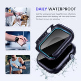 Privacy Waterproof Case Compatible For Apple Watch Screen Protector 44Mm Series 6/5/4, Se 3/2/1, Anti Spy Face Cover Back Bumper For Iwatch Accessories