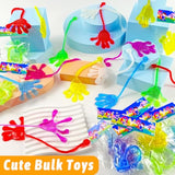 40Pcs Sticky Hands For Kids Halloween Goodie Bag Stuffers Pinata Fillers Classroom Students Prizes Stretchy Treasure Box Toy Bulk Preschool Kindergarten Graduation School For Boys Girls