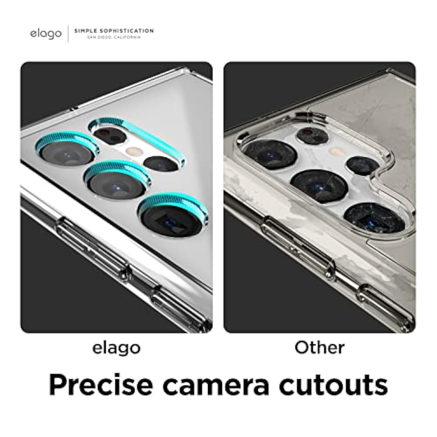 elago Clear Case Designed for Samsung Galaxy S22 Ultra - Precise Camera Cutouts, Sleek and Light Design, Protective Case, Shockproof Bumper Cover, Durable TPU and Polycarbonate Construction