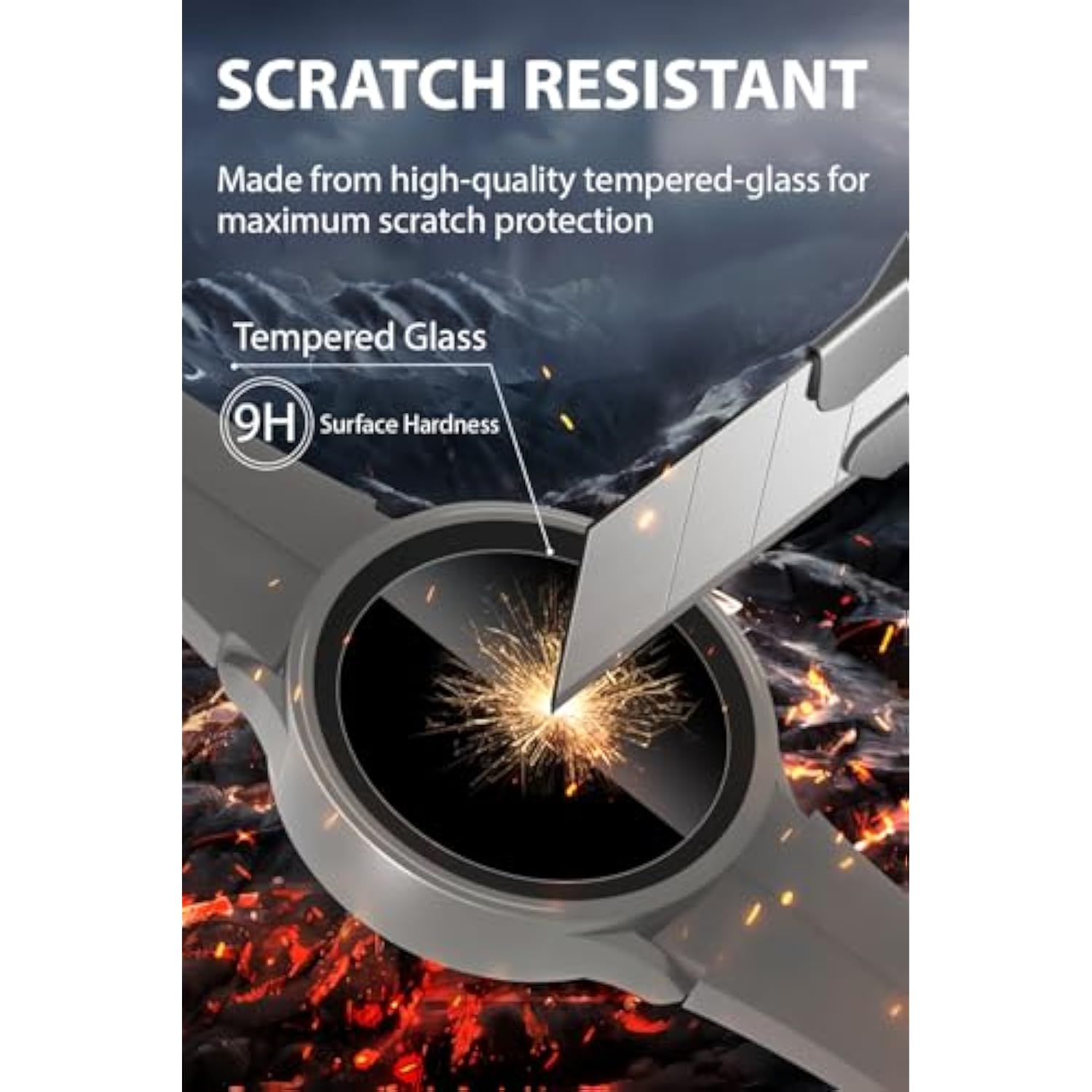 6 Pack Screen Protectors For Samsung Galaxy Watch 5 Pro 45Mm,Ultra-Thin Anti Scratch Tempered Glass Screen Protector For Galaxy Watch 5 Pro 45Mm,Anti-Fingerprint,Bubble Free