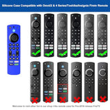 Remote Cover Compatible With Toshiba/Insignia/Omni/2 Series/4 Series Tv Voice Remote, Ct-Rc1Us-21 Ns-Rcfna-21 Ct95018 Silicone Remote Control Skin Case With Lanyard Glow In The Dark - Blue