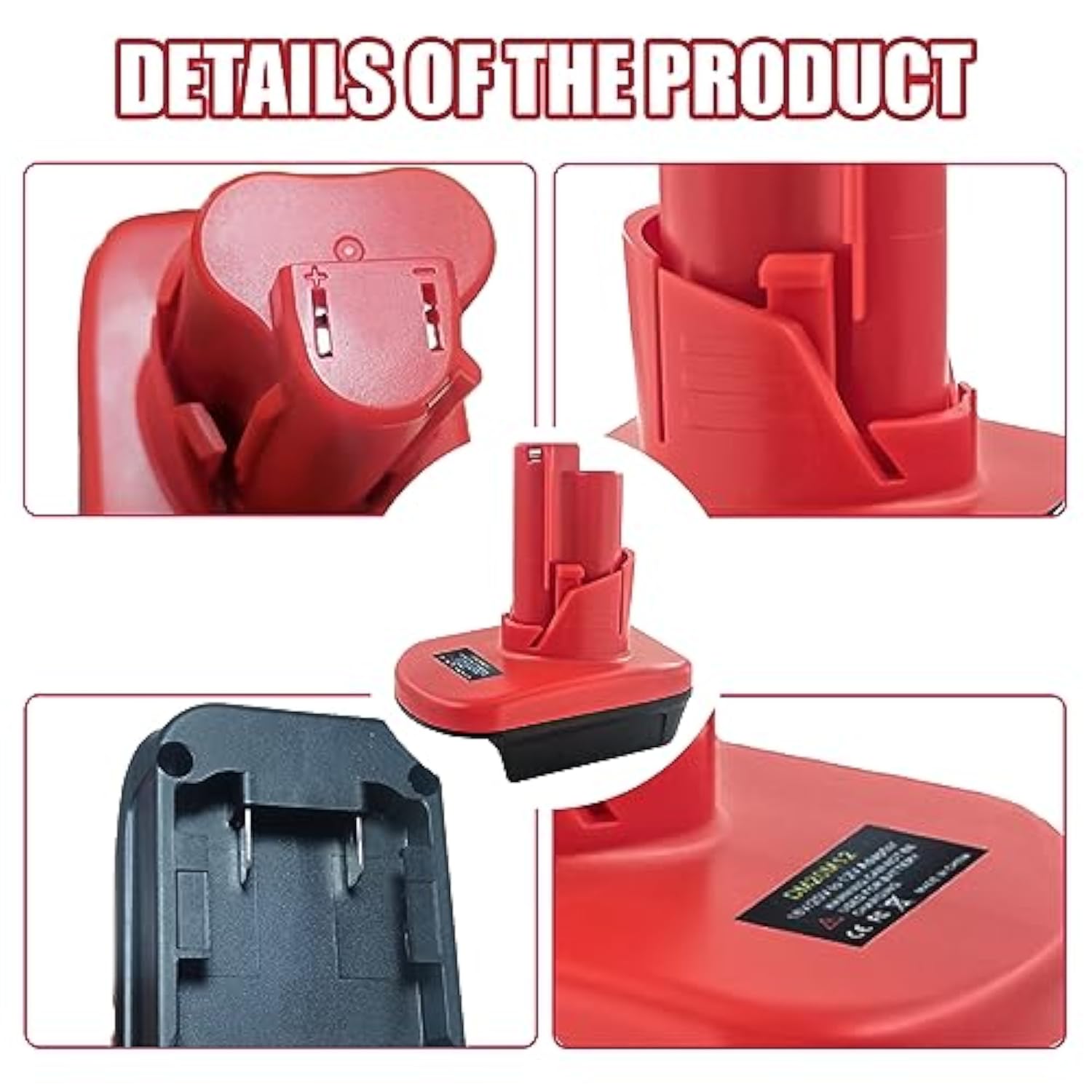 ?Upgraded? Set Of 2 Battery Adapter For Milwaukee M18 To M12, For Dewalt 20V Battery Adapter Converter To Milwaukee 12V Power Tools