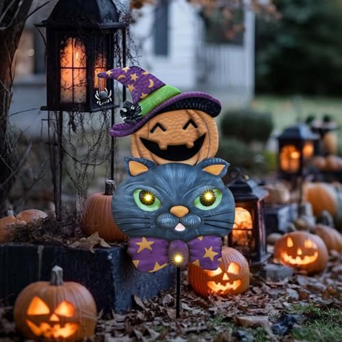 Halloween Yard Stakes, Metal Halloween Yard Signs