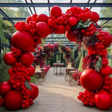 Red Balloons Double Stuffed Red Balloons Different Sizes Latex Ruby Re