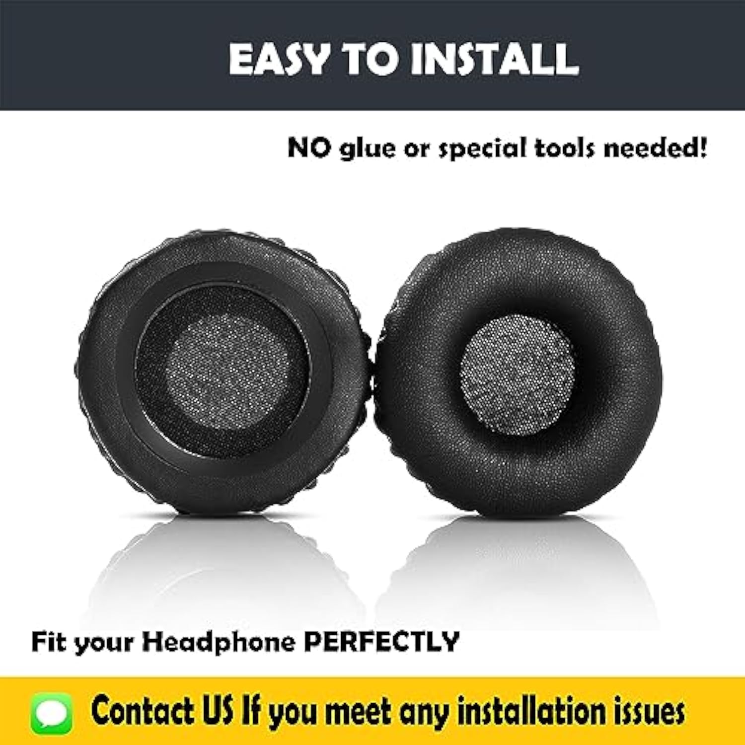 Protein Leather Replacement Earpads Cushion For Philips Shb3060/Shl3065/Shl5000/Shl5001/Shl5002/Shl5003/Shl5010/Shl5011 Headphones