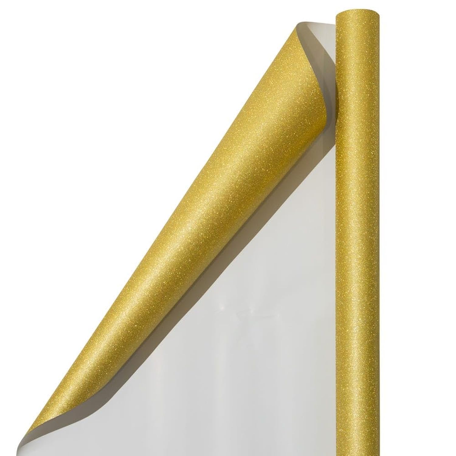 Gift Wrap - Glitter Wrapping Paper - 25 Sq Ft - Gold Glitter - Roll Sold Individually