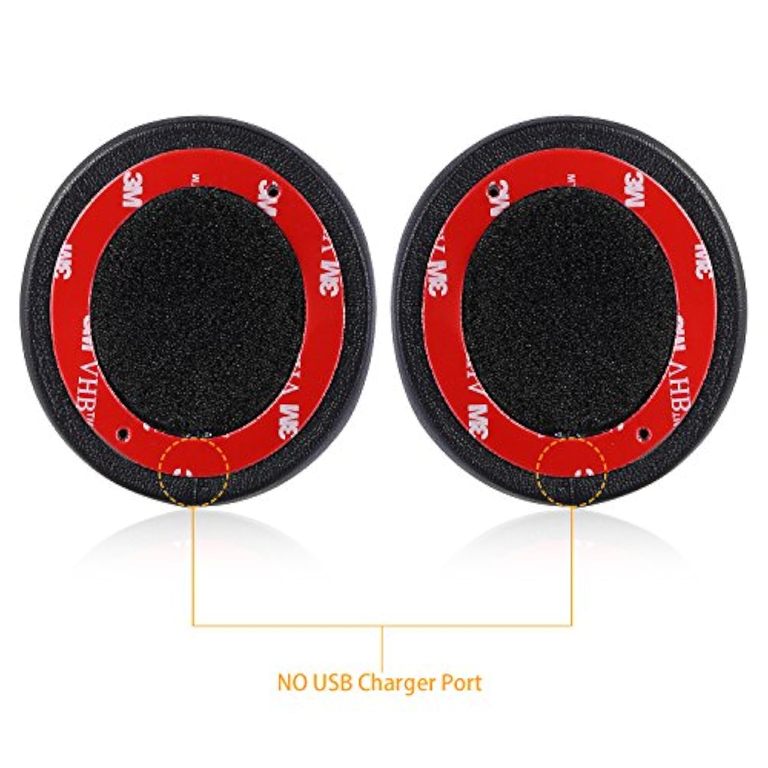 Solo 2 Wired Replacement Earpads - Protein Leather & Memory Foam Ear Cushion Pads For Beats Solo2 Wired On-Ear Headphones By Dr. Dre Only (Not Fit Solo 2.0/3.0 Wireless) - Black