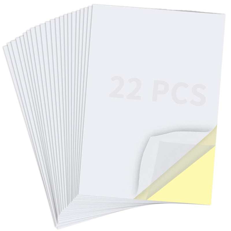 22 Sheets Clear Double Sided Adhesive Tape Sheets For Craft,A4 Size Su