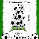 2Pcs Soccer Balloons Party Decorations - 59 Inch Large Standing Soccer Balloon - Sports Balloons for Soccers Birthday Party Decorations Supplies - World Cup Soccer Theme Decor