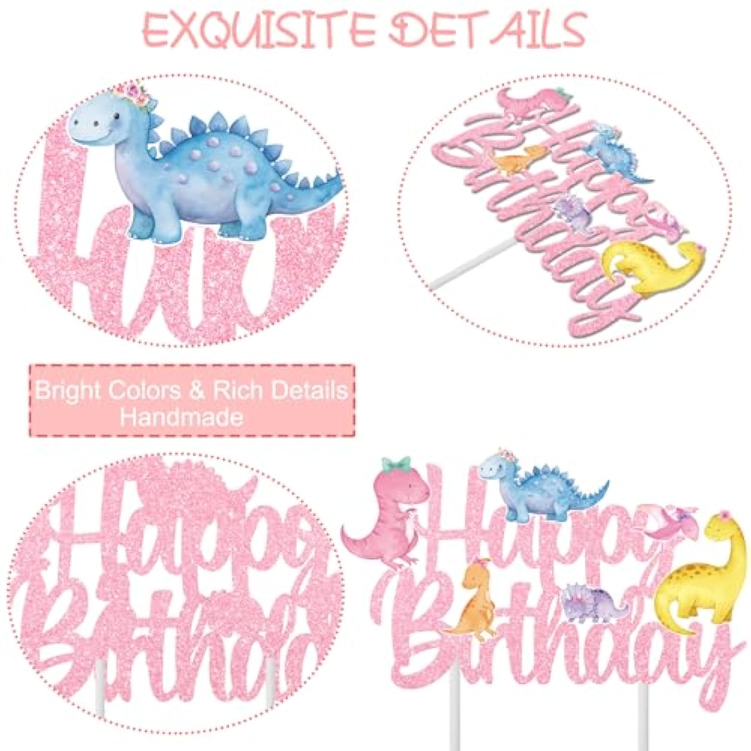 145Pcs DIY Friendship Bracelet Birthday Banner 5.4Ft Glitter Era Decor