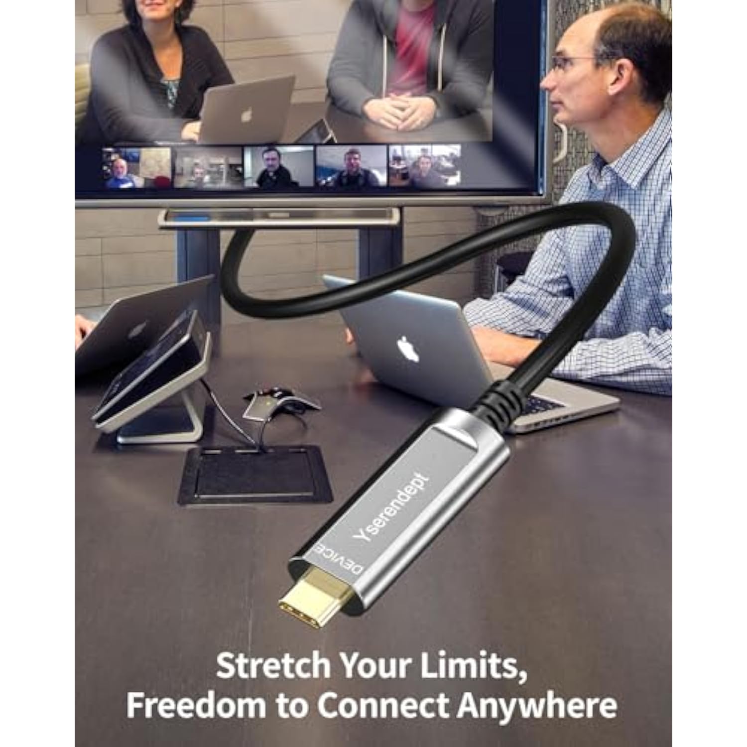 Fiber Optic Usb C Cable 50Ft,10Gbps High Speed Active Optical Data Transfer,Compatible With Logitech Cameras,Webcams,Hubs,Hdds,Ar/Vr,Projectors,Printer,Black