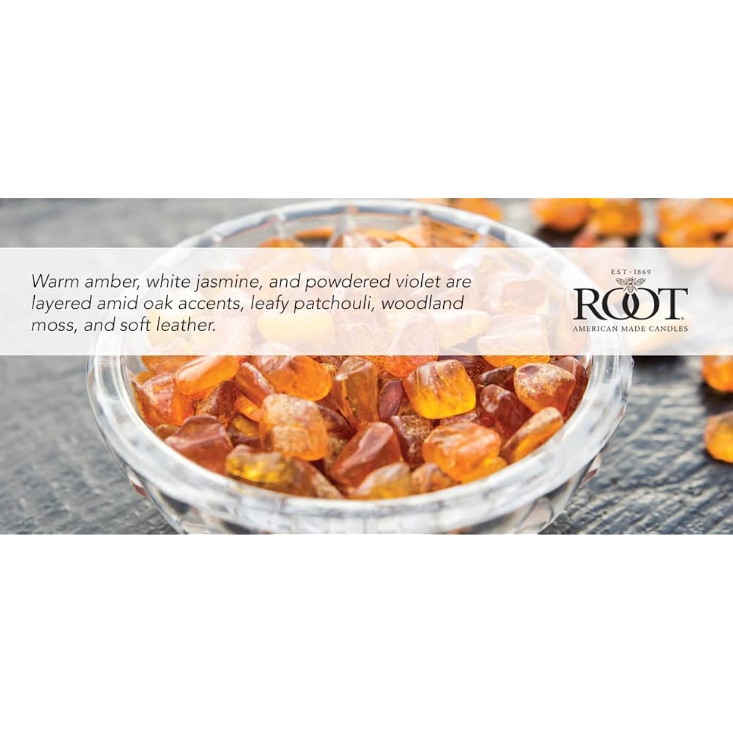 Root Candles Scented Candles Honeycomb Glass Premium Handcrafted Beeswax Blend 3-Wick Candle, 12-Ounce, Amber & Oak