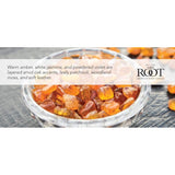 Root Candles Scented Candles Honeycomb Veriglass Premium Handcrafted Beeswax Blend Candle, Small, Amber & Oak