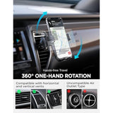 Car Phone Holder Mount, 2025 Upgrade Phone Holders For Your Car Vent, Cell Phone Holder Mount For Iphone 16 Pro Max, Cell Phone Car Mount Vent For Iphone 16 15 14 13 12 Pro Max Mini Smartphones