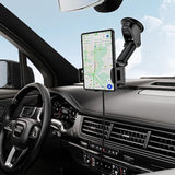 Wireless Car Charger Mount, 15W Dual Coil Rotatable Car Phone Holder Wireless Charger For Samsung Galaxy Z Fold 7/6/5/4/3/2, Z Flip, S25/S24/S23/S22 Series And Iphone, Car Charger Included