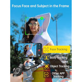 Phone Gimbal Stabilizer 3-Axis Smartphone Foldable Handheld Gimbal For Iphone With Focus Wheel Tiktok Youtube Vlog Stabilizer For Iphone16 15 14 13 12 Pro Max Android-Smart Xe