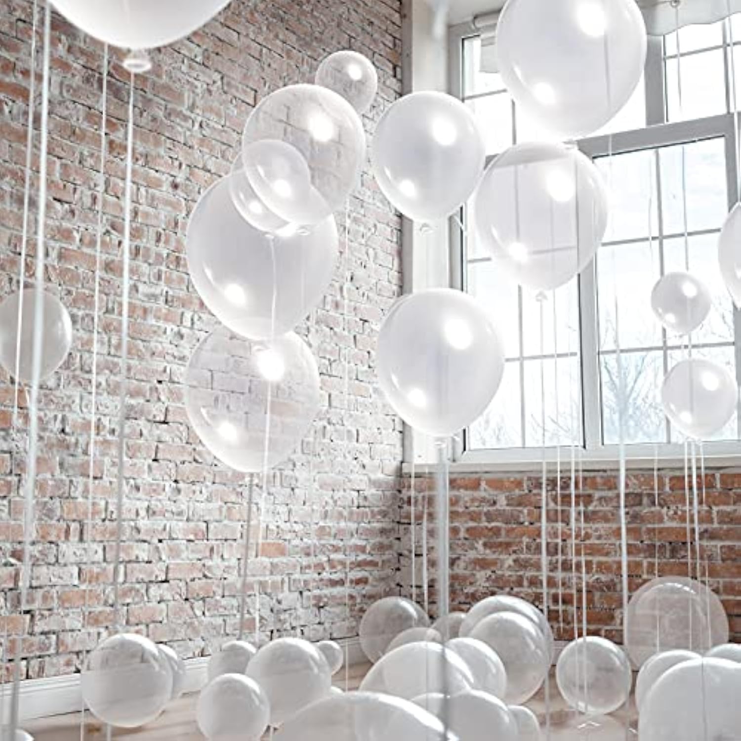 Bubble Clear Balloon 120 Pieces Transparent Round Latex Balloon Diy Ba