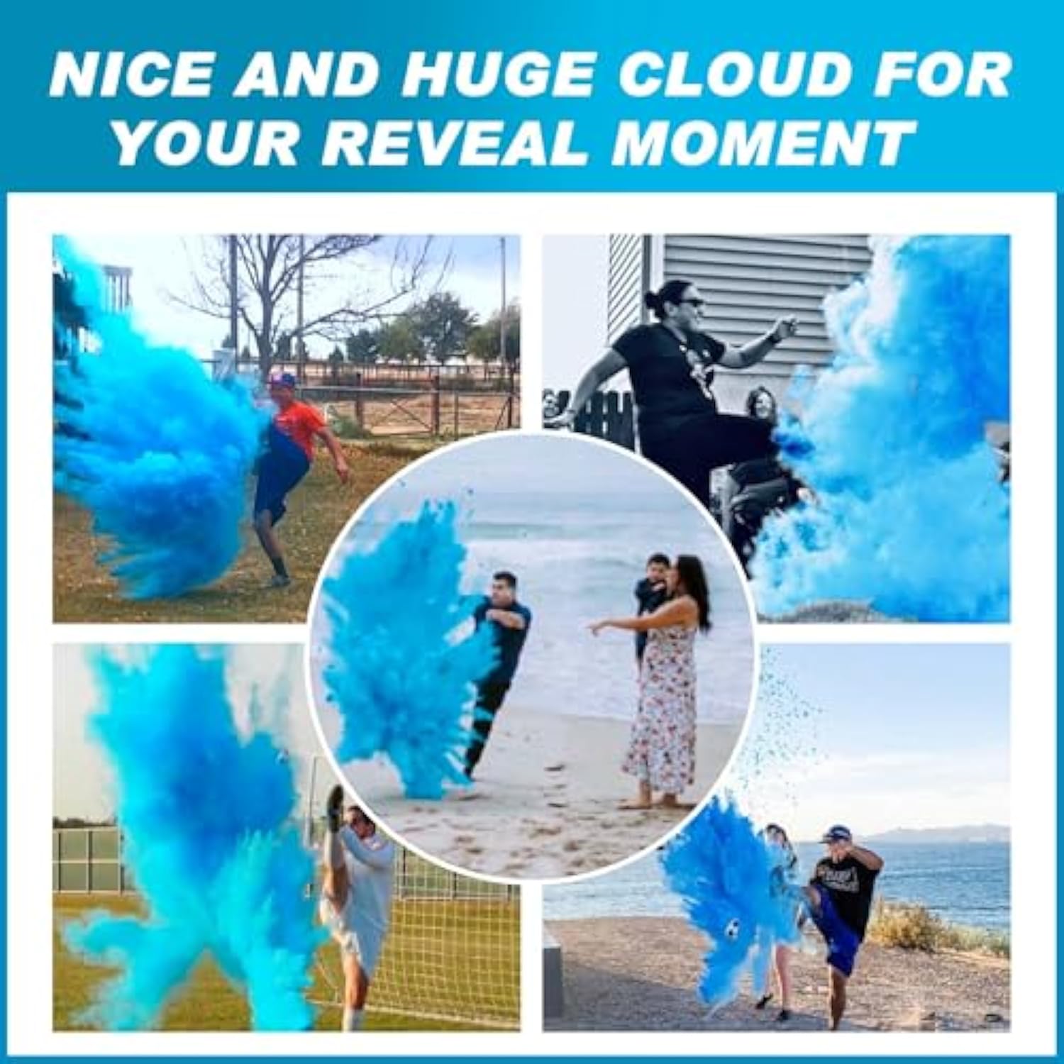 Gender Reveal Soccer Ball, Soccer Ball Gender Reveal With Blue Powder For Boy Or Girl Baby Gender Reveal Ideas