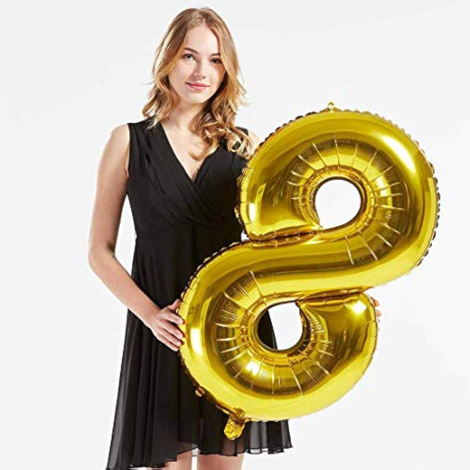 40Inch Gold Foil 84 Helium Jumbo Digital Number Balloons, 84Th Birthda