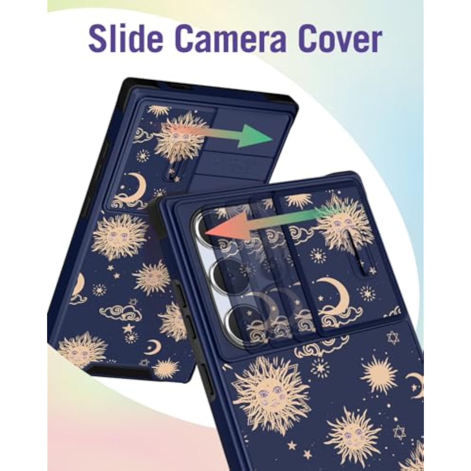 Samsung Galaxy S24 Ultra Phone Case with Ring Stand and Camera Cover, Cute Designed for Women and Girls, Compatible with Magsafe