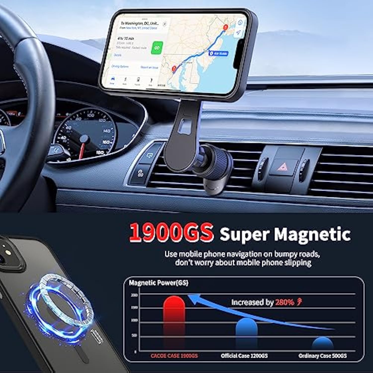Magnetic Case for iPhone 13 & 14 6.1in Magsafe Compatible Shockproof TPU