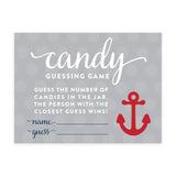 Nautical Baby Shower Collection, Candy Guessing Game Cards, 30-Pack