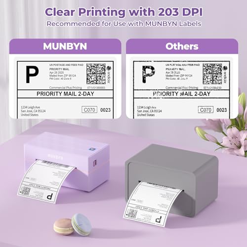 Bluetooth Thermal Label Printer, 130B Wireless 4X6 Shipping Label Printer For Shipping Packages Small Business Office Or Home, Compatible With Iphone Android Ipad Windows Macos Chrome Etsy Ebay