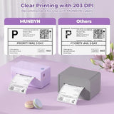 Bluetooth Thermal Label Printer, 130B Wireless 4X6 Shipping Label Printer For Shipping Packages Small Business Office Or Home, Compatible With Iphone Android Ipad Windows Macos Chrome Etsy Ebay