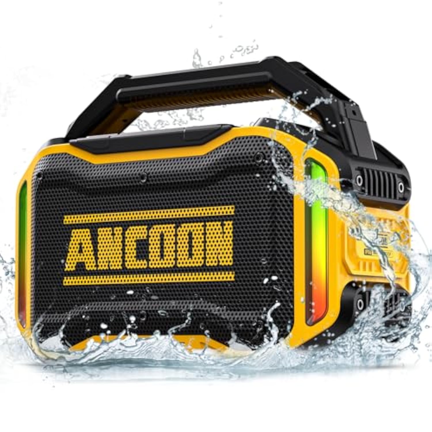 Speakers Bluetooth Wireless: 80W(Peak) Loud Speaker With Bass, 20H Playtime, Ipx6 Waterproof, Large Jobsite Speakers For Work, Outdoor, Workshop, Garage, Portable Speaker With Subwoofer&Tws