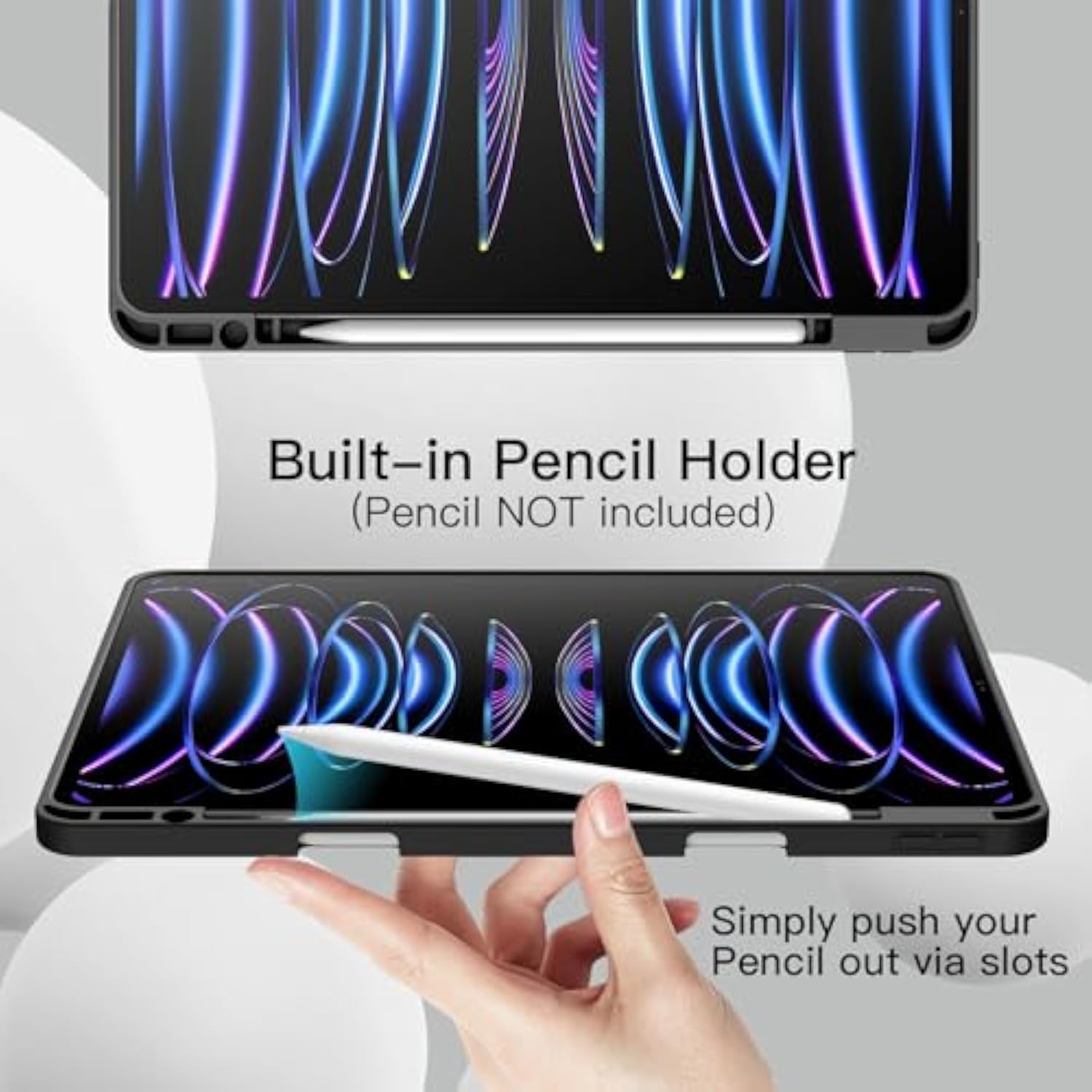 JETech Case for iPad Pro 12.9-Inch (6th/5th Generation, 2022/2021 Model) with