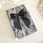 Black Satin Bows 5.5" Bows For Gift Wrapping, Invitations, Baskets, Wreaths & Crafts, 24 Pcs