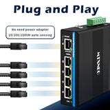 Poe Extender Industrial 4 Port Gigabit Ethernet With 90W Poe Input Ieee802.3Af/At/Bt Poe Output Repeater, 1 In 4 Out Poe Booster For Cctv Camera, Voip