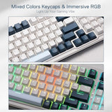 K686 PRO 98 Keys Wireless Gasket RGB Gaming Keyboard, 3-Mode Win/Mac Mechanical Keyboard w/5-Layer Noise Dampening, Dedicated Knob Control & Hot-Swap