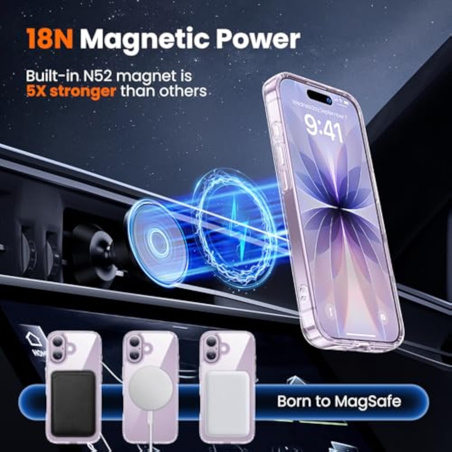 3 in 1 Clear Case for iPhone 17