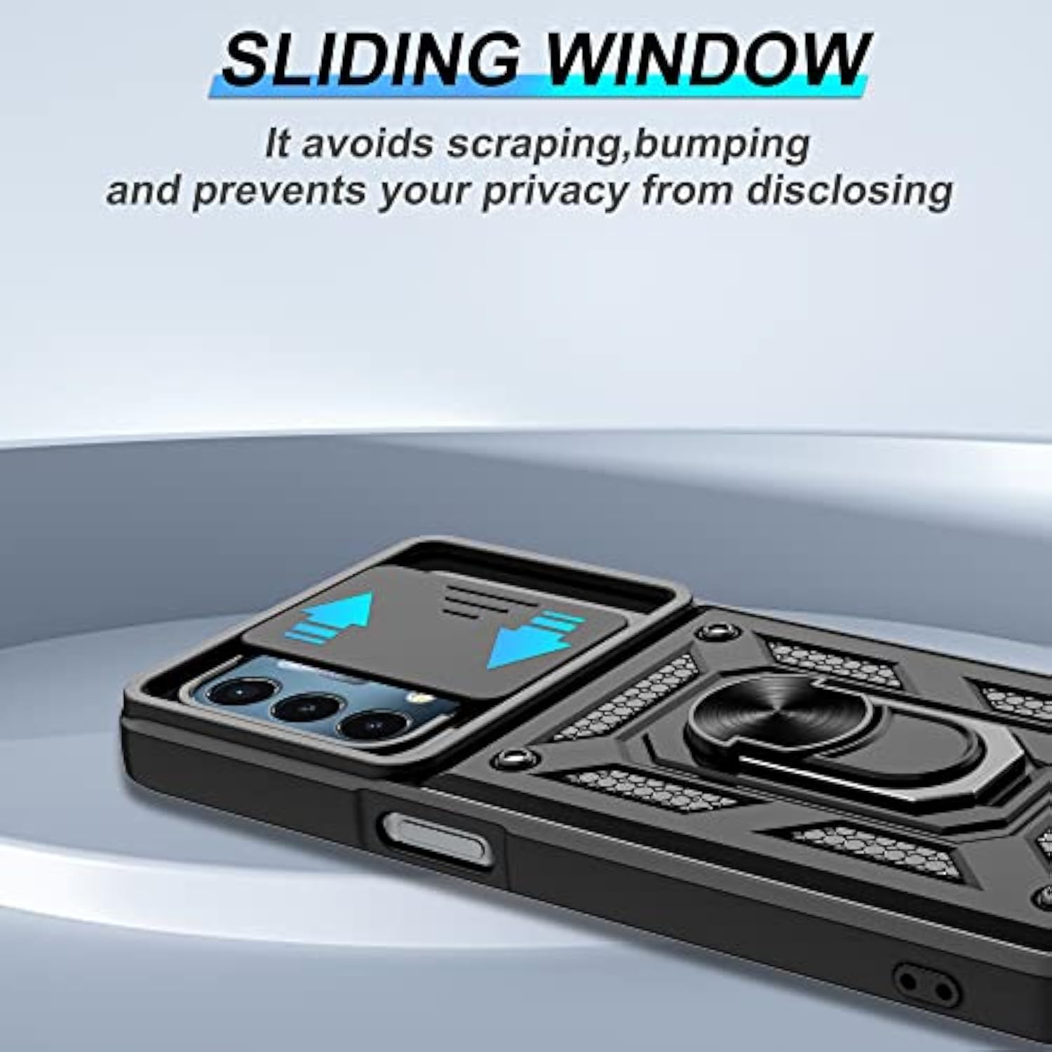 OnePlus Nord N200 5G Case with HD Screen Protector with Slide Camera Cove