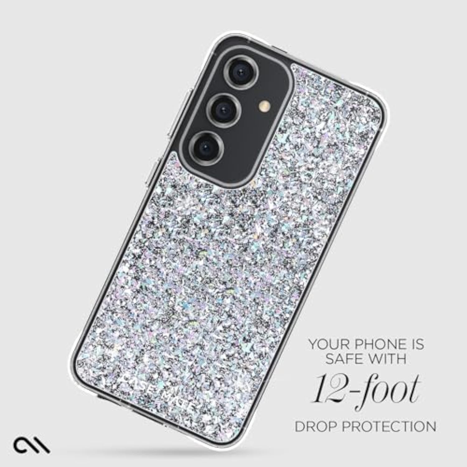 Case-Mate Samsung Galaxy S24 Case [6.2"] [12ft Drop Protection] [Wireless Charging] Twinkle Disco Phone Case for Samsung Galaxy S24 - Luxury Bling Glitter Cover with Anti-Scratch, Shockproof, Slim Fit