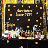 Awesome Since 1980 Gold Glitter Banner - 45Th Birthday And Anniversary Party Decorations