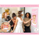 Funny Baby Shower Games For Girl - Pink Pin The Pacifier On The Baby Game, Where Is The Baby'S Binky