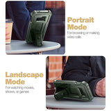 For Samsung Galaxy S10E Case, [Built In Screen Protector And Kickstand] Heavy Duty Military Grade Protection Shockproof Protective Cover For Samsung Galaxy S10E (Army Green)