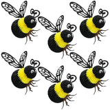 6 Pcs Bee Party Decorations 8'' Tissue Bee Honeycomb Hanging Decor For Baby Shower Gender Reveal Birthday Table Centerpieces Honey Hive Decoration, 8'' X 10''