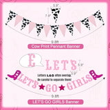 Disco Cowgirl Party Kit: Hot Pink Balloon Garland & Western Decor