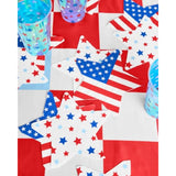 Fourth Of July Star Napkins - 3-Ply, 50 Pcs | Usa Party Favors, American Flag Party Supplies, 4Th Of July Decorations, Stars And Stripes Decor, Red White And Blue Merica Decor, Olympic Theme