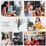 Phone Light, Selfie Light For Iphone/Camera, 3000Mah Rechargeable, 3 Lighting Modes, Clip-On For Photography/Tiktok/Vlog/Video