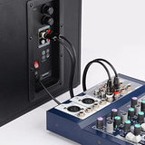 Dual 1/4 Inch Ts To Dual Rca Cable, Heavy Duty 1/4 Male To Rca Male Adapter Stereo Audio Interconnect Quarter Inch Cable, 6 Feet