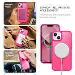 Magnetic for iPhone 13 Case & iPhone 14 Case [Compatible with Magsafe]