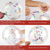 Party Balloon Birthday Balloons Sprinkles Confetti Balloon Pack - Ice Cream Sprinkle Balloons.(24Pcs)