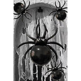 12 Pack Halloween Black Spider Balloons 33" & 17" Foil Balloons Spooky Party Decor